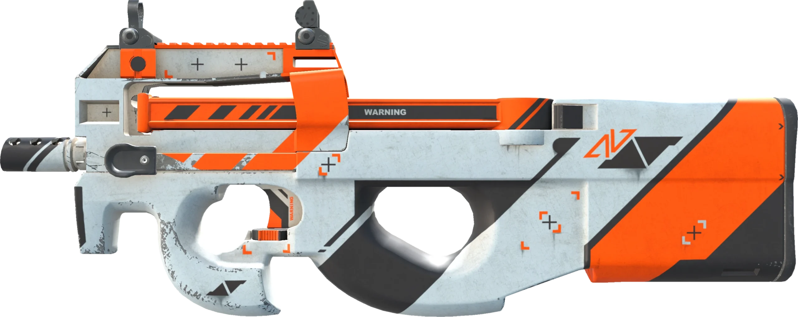 a6bdb570698735fb9c1bd3e21fb619b2-front.webp P90 | Asiimov (Field-Tested) - Image 1